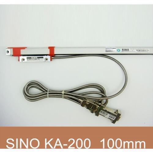 Free Shipping 16mm*16mm Sino KA200 100mm Linear Scale Sino KA-200 100mm linear transducer for lathe machine