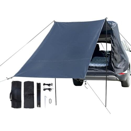 Polyester Car Trunk Tent SUV Self-driving tent shelter Rays Barbecue Camping Tail Extension Sunshade Rainproof Tourist Tent