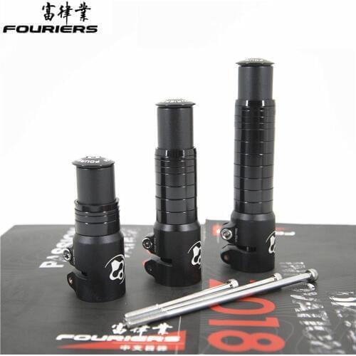 Fouriers Bike Stem Extender Adapter Fork Riser 50mm 90mm 120mm For 1 1/8" 28.6mm Steerer Fork Stem Extention Bicycle Parts
