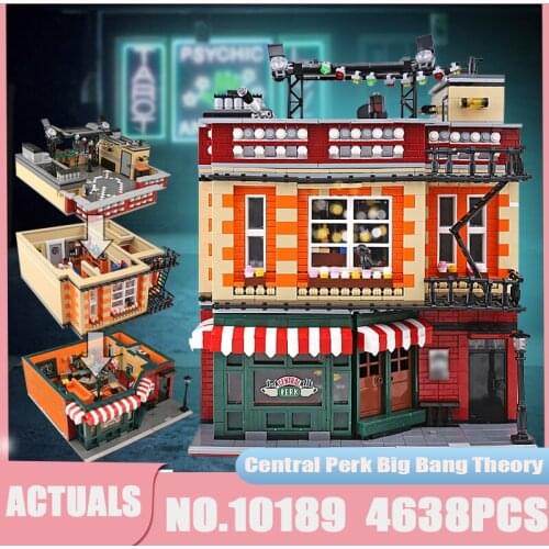 Street Building Toys The Central Perk Theory Modular Model 21319 Assembly 10189 Blocks Kids DIY Christmas Gifts MOC-34463