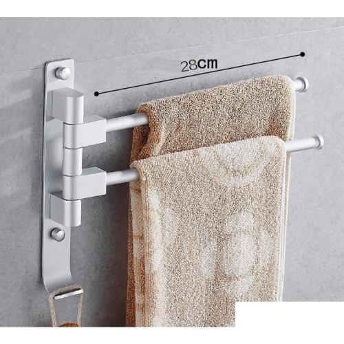 Shower Badkamer Bagno Estanteria Lazienka Salle De Bain Accessories Rotatable Banheiro Towel Rack Bathroom Wall Shelf