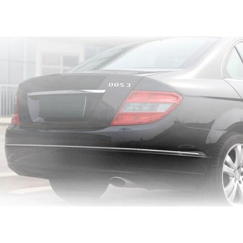 W204 Car Chromiun Trim Strip Abs Rear Bumper Accessories Plastic Protector For BENZ C CLASS OE 2048851021