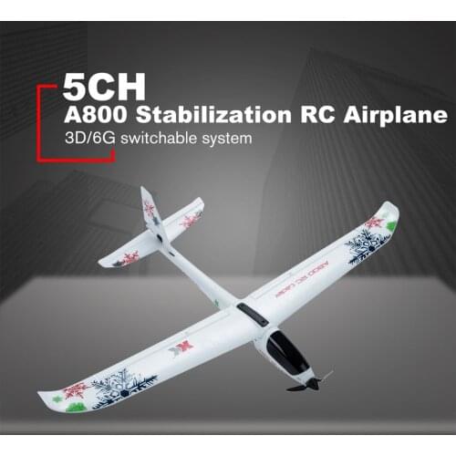 WLtoys XK A800 Stabilization RC Airplane 5CH 780mm 3D6G System Model Airplane Push-speed Gliders Fixed Wing Plane For Futaba