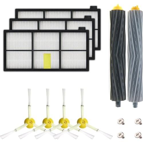 Compatible with iRobot Roomba 800 900 Series 805 860 870 871 880 890 960 980 Vacuum Clean Replacement Parts Side Brush Filter