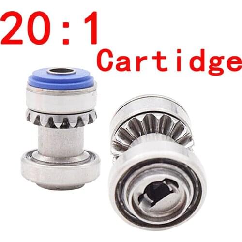 1 pcs Cartridge/Rotor Dental Low Speed Handpiece 20:1 Reduction Implant Surgery Contra Angle Handpiece