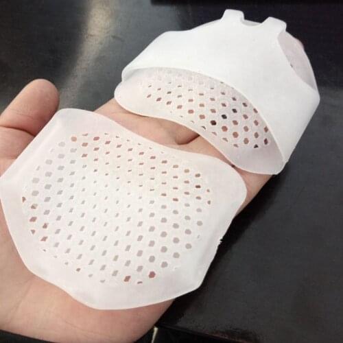 100 pairs Gel Foot Care Tool Shoe Insert Silicone Honeycomb Forefoot Insoles High Heel Shoes Pad Gel Insoles Breathable
