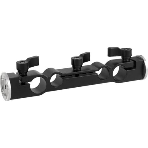 15mm & 19mm Dual-port Rod Clamp With Double Ended ARRI Rosette M6 for Cheese Handle Camera Cage Shoulder Rig