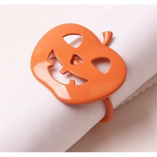 12 / PCS NEW pumpkin napkin buckle Halloween napkin ring Thanksgiving napkin ring Christmas napkin ring manufacturer wholesale