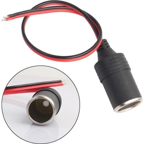 200pcs Car Cigarette Lighter Charger cable Female Socket Plug Connector Adapter hot selling