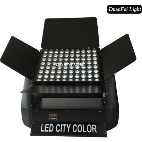 6Pieces IP65 DJ Wall Washer 180x3w 3in1 High Bright Rgb Color Led City Wash Light