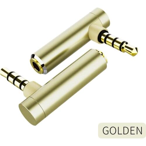 1pcs 3.5mm L Shape Audio Adapter Male To Female 90 Degree Audio Converter Adapter for Aux Speaker Cable Headphone Car Jack