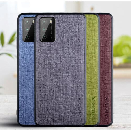 Case for Xiaomi Poco M3 Pro Cross pattern PU leather cover phone for Xiaomi poco m3 funda coque capa