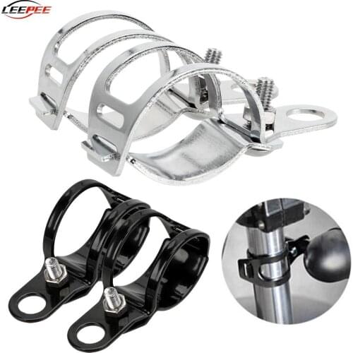 2pcs Motorcycle Turn Signal Lights Mounts Bracket Lamp Holder Accessories For 27-31mm Dia. Front Fork Chopper Cruiser Cafe Racer