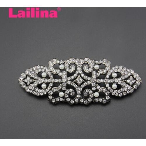 Cheap Jewelry Shining Beautiful Silver Clear Rhinestone Crystal Rhinestone Brooch Bouquet for wedding women pins