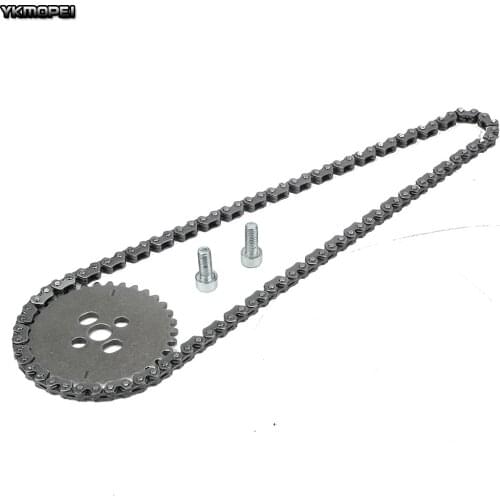 Motorcycle Engine Timing Chain Gear Sprocket Kit For ZongShen 190cc Z190 W190 ZS1P62YML-2 Electric Starter Engine Dirt Pit Bike