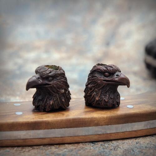 EDC Bronze Knife Beads A Pendant Paracord Outdoor DIY Decorations Bronze Camping Gear EDC Tools