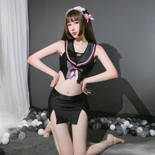 Hot Sexy Lingerie Japanese School Uniform Clothes Anime Cosplay Exotic Maid Costume Porn ddlg Role Play Sex Suit for Women Girls