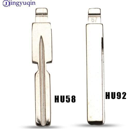 Jingyuqin Flip Blade 18# 67# For KD Remote Key NO.67 No.18 HU92 hu58 HU92RTE Uncut Blade For BMW For MG Fob Replacement