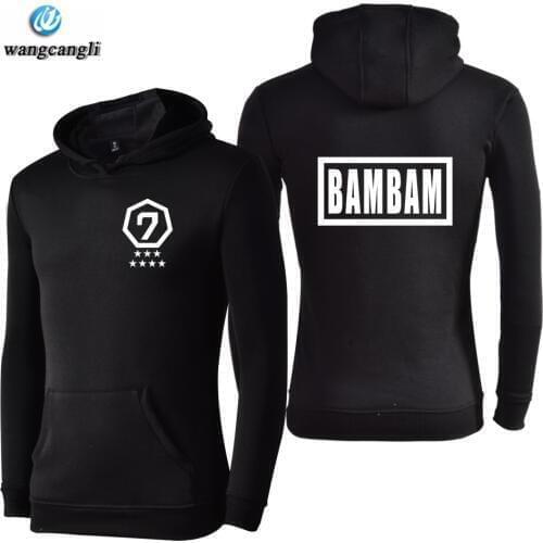Kpop GOT7 Album Spring Autumn Sweatshirt Hoodie Streetwear Hip Hop Hoodies Sweatshirts Korean Jacket Coat Pullover Clothes