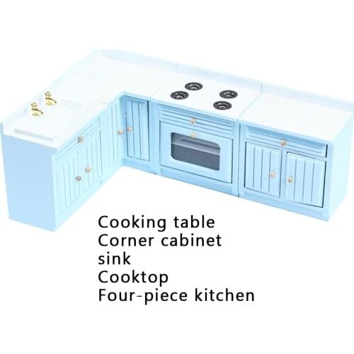 Dollhouse Miniature Kitchen Furniture BJD Doll Tiny Model DIY Decor Ornament