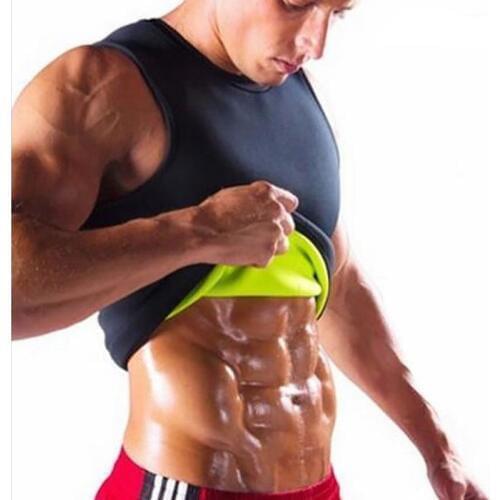 3XL Slimming Waist Belts Belly Men Slim Sweat Shirt Vest Body Shaper Neoprene Abdomen Fat Burning Shaperwear Corset