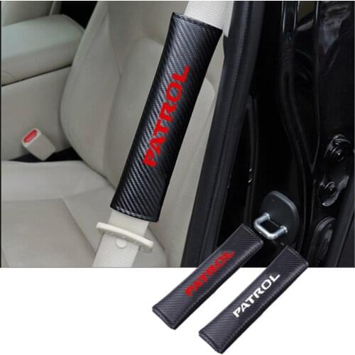 PU Fashion Car Seat Belt Cover Car Seat belt shoulder Pads For Nissan Patrol