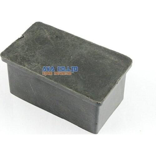 8 Pieces 30 x 60mm Rectangle Rubber Furniture Chair Table Feet Leg Cover Protector