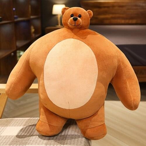 Chubby Plushie Bear Soft Plush Pillow Doll Figurine Soft Toys Girl Boys Baby Accompany Sleep Toy Girl Friend Love Birthday Gifts