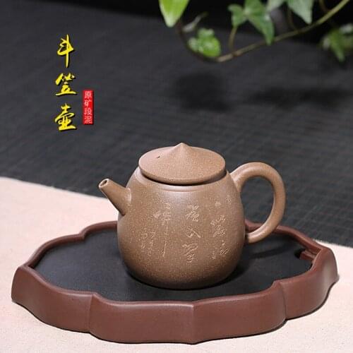 Recommended undressed ore section of mud hat pot of pure manual famous carving a drop shipping distribution factory