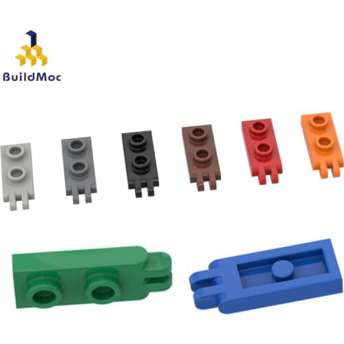 BuildMOC Assembles Particles 4276 1x2 Vintage Articulated Plate Building Blocks Parts DIY electric Educ