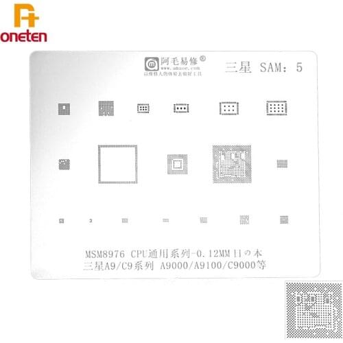 Amaoe BGA Reballing Stencil SAM5 For Samsung A9/C9 Series A9000 A9100 C9000 MSM8976 CPU