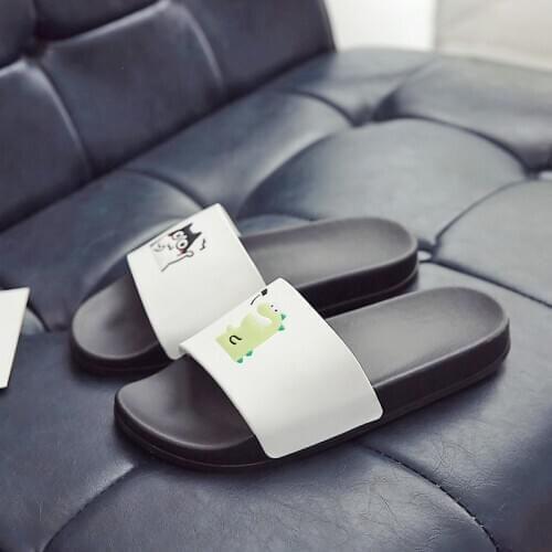 TZLDN Women Summer Cartoon Home Slippers Shower Sandal Indoor Outdoor Slippers Soft Lightweight Bath Lover Slippers