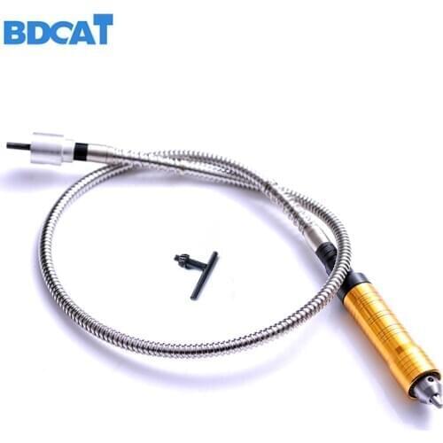 6mm Rotary Angle Grinder Tool Flexible Shaft Fits + 0-6.5mm Handpiece For Dremel Style Flex Shaft Electric Drill Rotary Tool