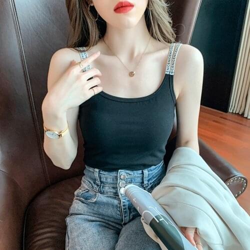 Fashion Wild Solid Camis Vest Women Tank Tops Female 2021 Summer Sexy Strap Basic Tops Chiffon Sleeveless Camisole
