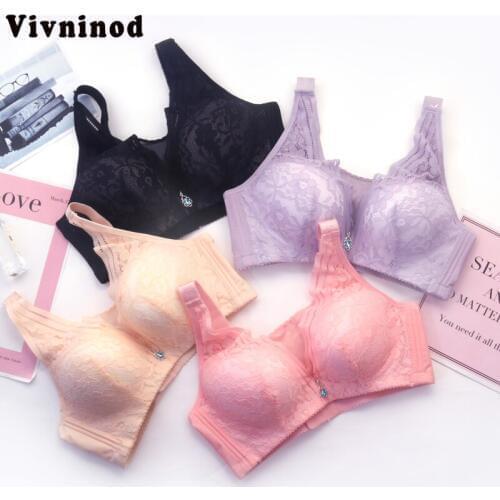 Womens Bra 95BCD 100BCD Size Vest Style Full Cup Ultra Thin Lace Bra Push Up Wire Bra Large Size Sexy Lace Thin Cup Womens Bra