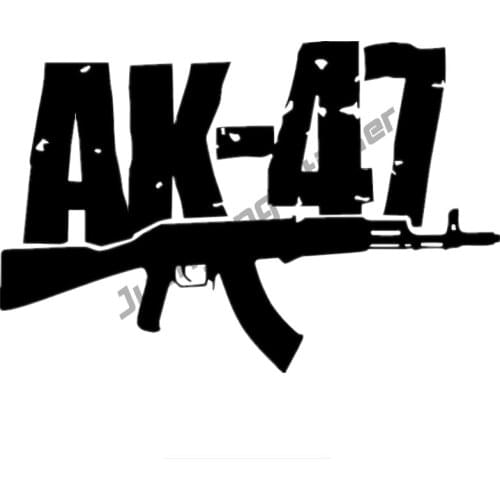 1-4 Pieces Car Sticker AK-47 Auto Personality Classic Design Car Body Windows Sports Racing Art Pattern Car Stickers PVC13x20cm