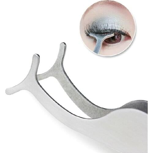 1pcs Professional Makeup Auxiliary Tool Multifunctional False Eyelashes Tweezers Clip Stainless Eyelash Extension Make up Tools