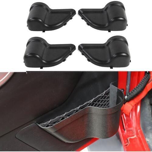 2/4 Doors Front Rear Door Net Pocket Storage Box Black 4pcs For Jeep Wrangler JK JKU 2011-2017 Car Interior Accessories