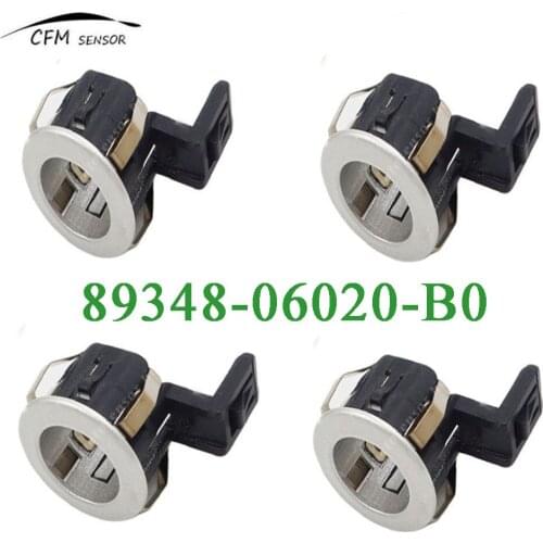 4pcs New Brand 89348-06020-B0 PDC Parking Assist Sensor Retainer For Toyota Lexus Silver