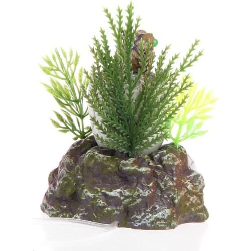 69HC Aquarium Fish Tank Decoration Baby Dinosaur Oxygen Air Operated Wheel Ornament