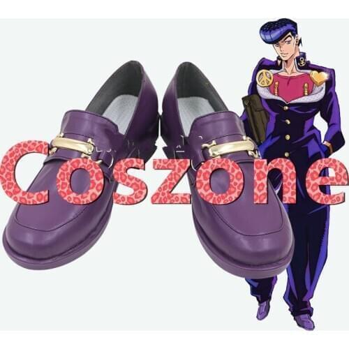 JoJos Bizarre Adventure Higashikata Josuke Cosplay Shoes Boots JoJo Halloween Carnival Cosplay Costume Accessory