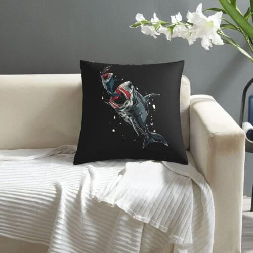 Ocean Sea Monster Hunting Megalodon Scuba Diver Gift Shark pillowcase printed cushion cover sofa waist pillow pillow cover