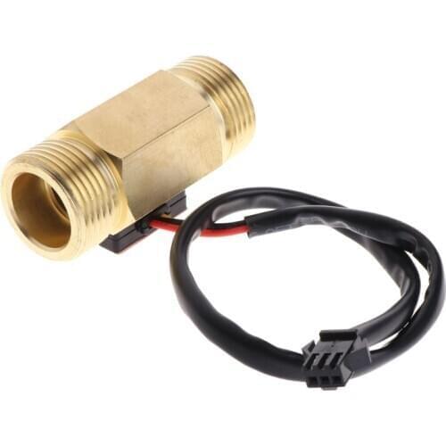 Water Flow Sensor G3/4\" Hall Flowmeter Switch DN20 1-30L/min Liquid Flow Meter H7ED