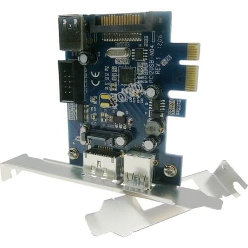 Dual USB 3.0 Port + Power over eSATA + 9 Pin USB2.0 Hybrid PCI Express Controller Card