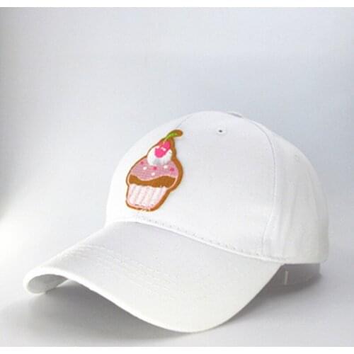 Cake Embroidery Cotton Baseball Cap Hip-hop Cap Adjustable Snapback Hats for Men and Women 272