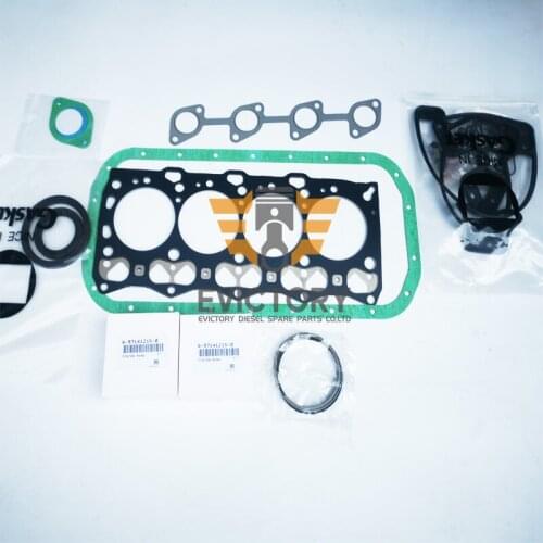 For caterpillar ISUZU 4LE1 water pump rebuild kit full cylinder head gasket piston ring