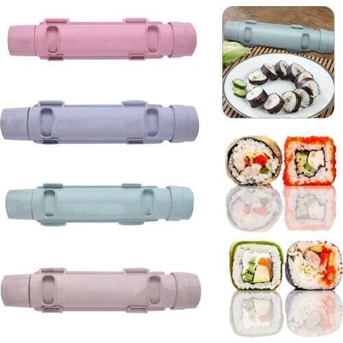 Kitchen Gadget Sushi Maker Roller Japanese Rice Mold Sushi Bazooka Vegetable Meat Rolling Tool DIY Sushi Making Machine 4 Colors