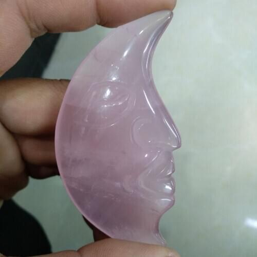 Natural quartz crystal high quality rose crystal moon god spot healing natural stones and mineral Christmas gifts