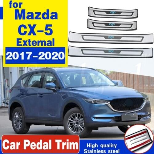 Stainless steel Protector Sill Scuff Plate/Door Sill Door Sill Car styling for Mazda CX-5 CX5 2017 2018 2019 2020 2nd generation