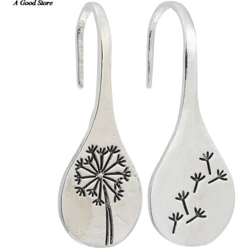 New Simple Retro Dandelion Earrings For Women Engagement Wedding Jewelry Statement Earring Pendientes Bijoux Gift